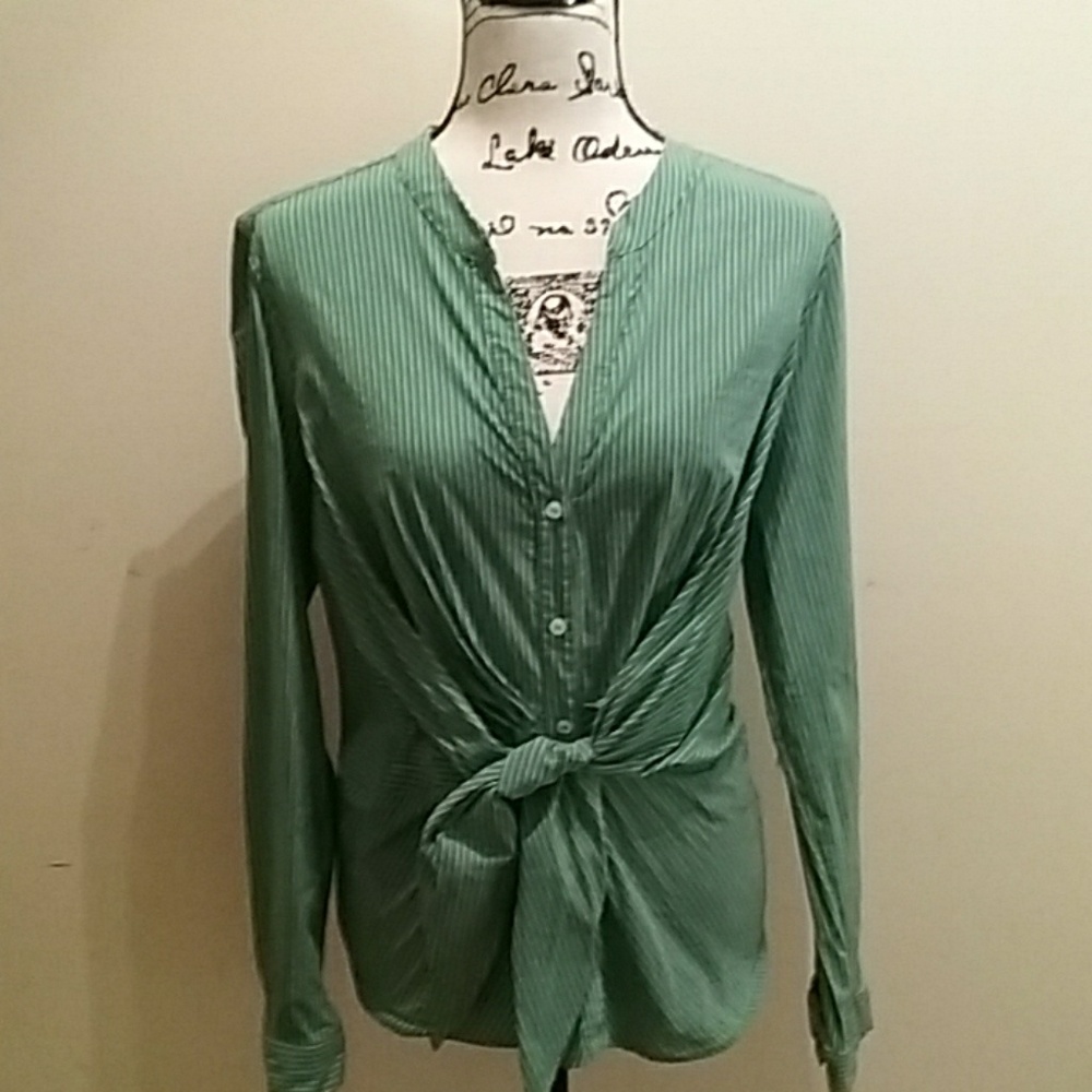 Maeve for Anthrolopogie Front Tie Shirt